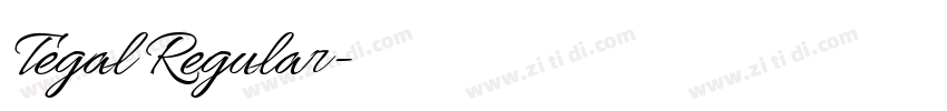 Tegal Regular字体转换